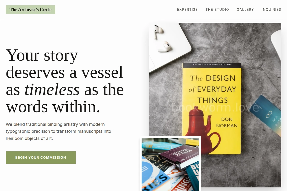 Bibliophile Book Design